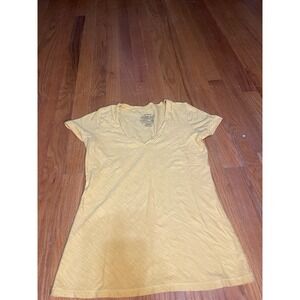 Patagonia Women's Necessity V Neck‎ Tee Yellow